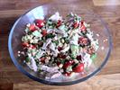 Bulgursalat med kylling og sojabønner